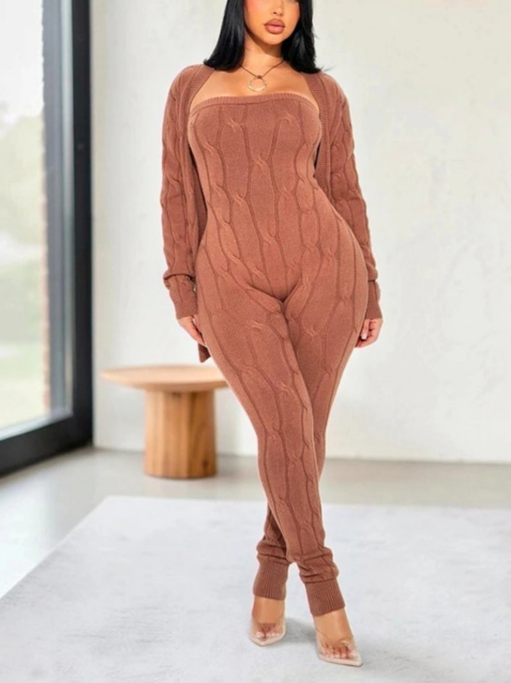 Sweater Jumpsuit Set